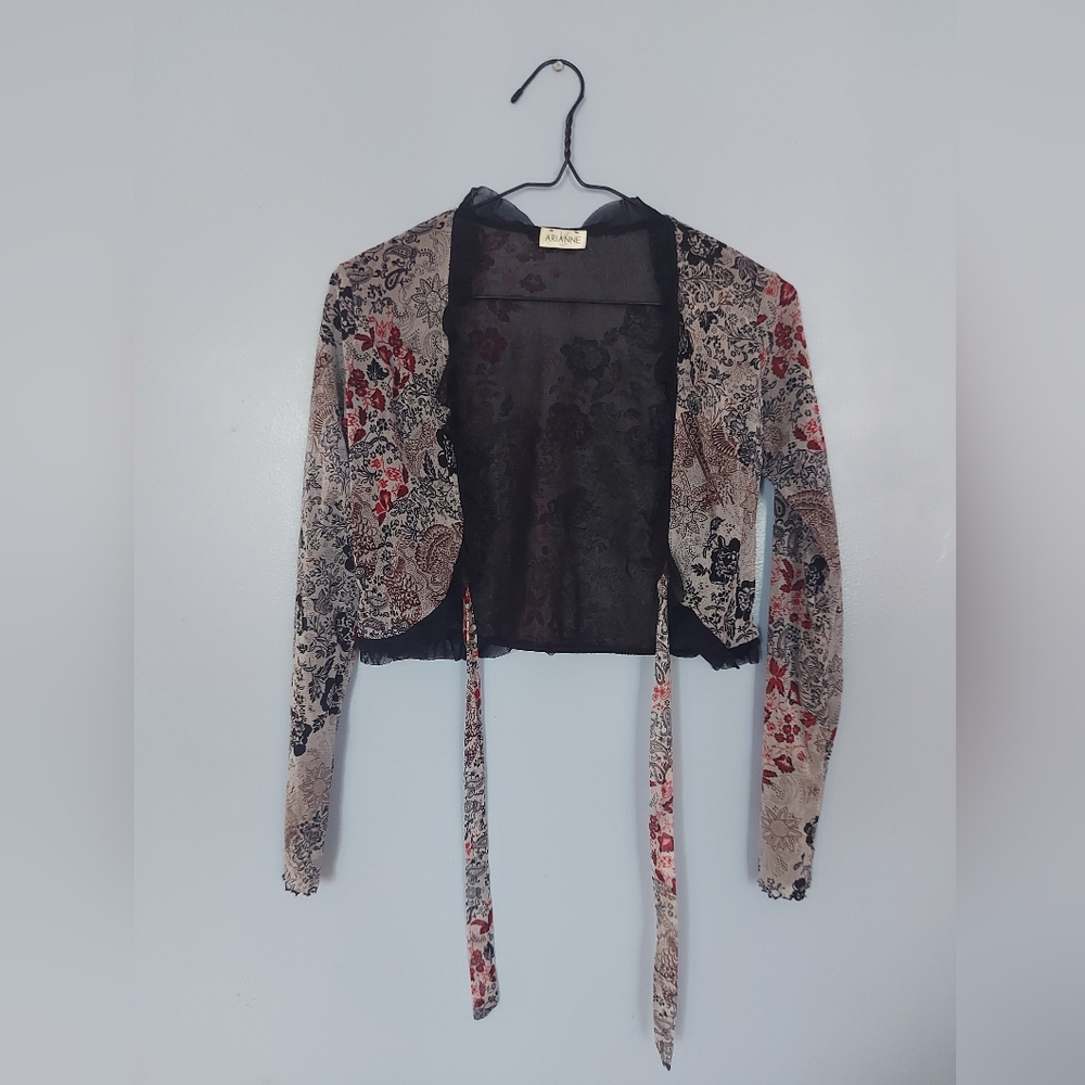 Arianne Black and Red Blazer Sophisticated Suit Jacket